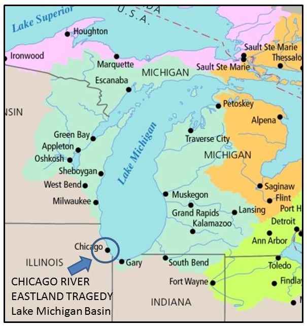 Chicago River Eastland Tragedy map (2)